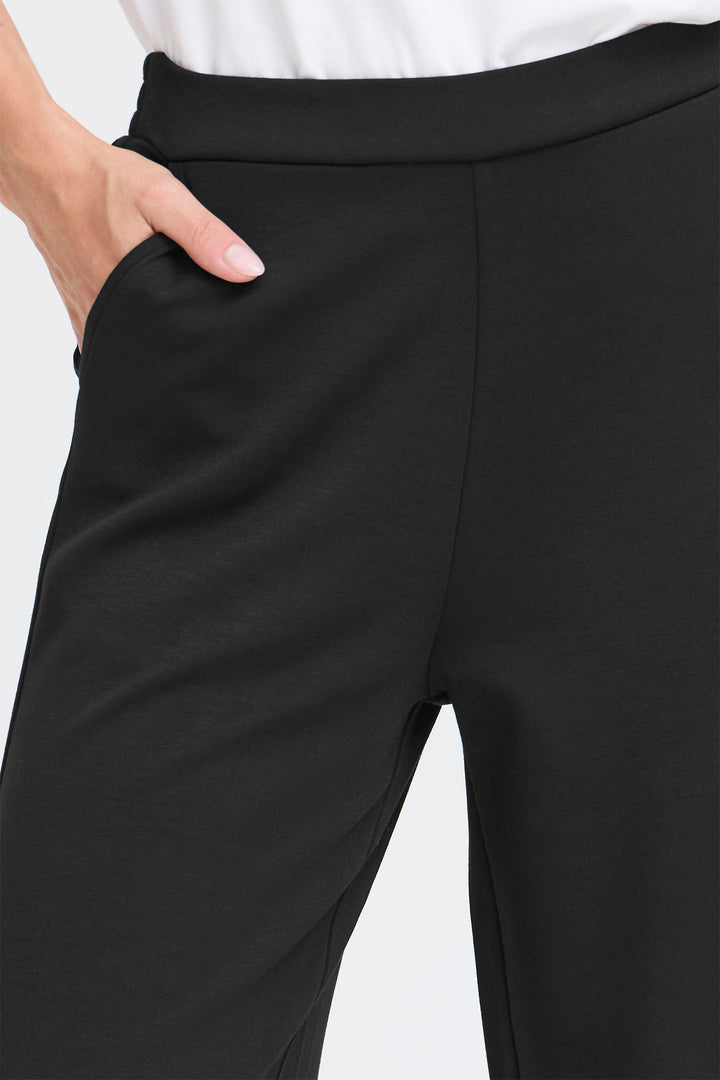 Black pants with a white background