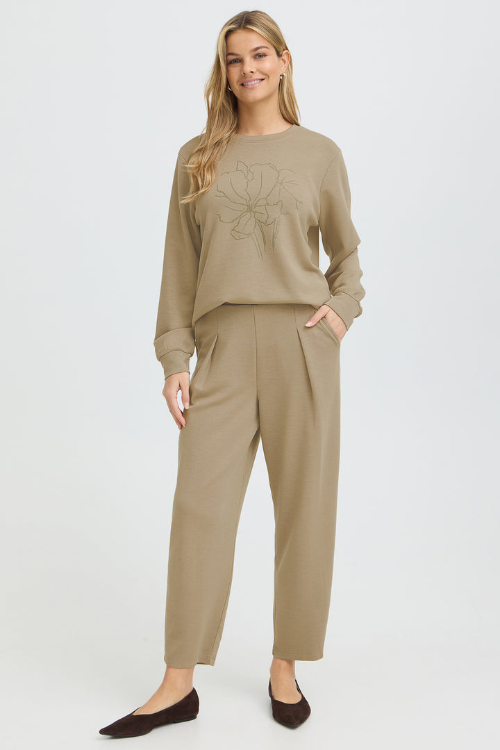 Fransa FRAURORA Overland Trek khaki trousers at Shirley Allum