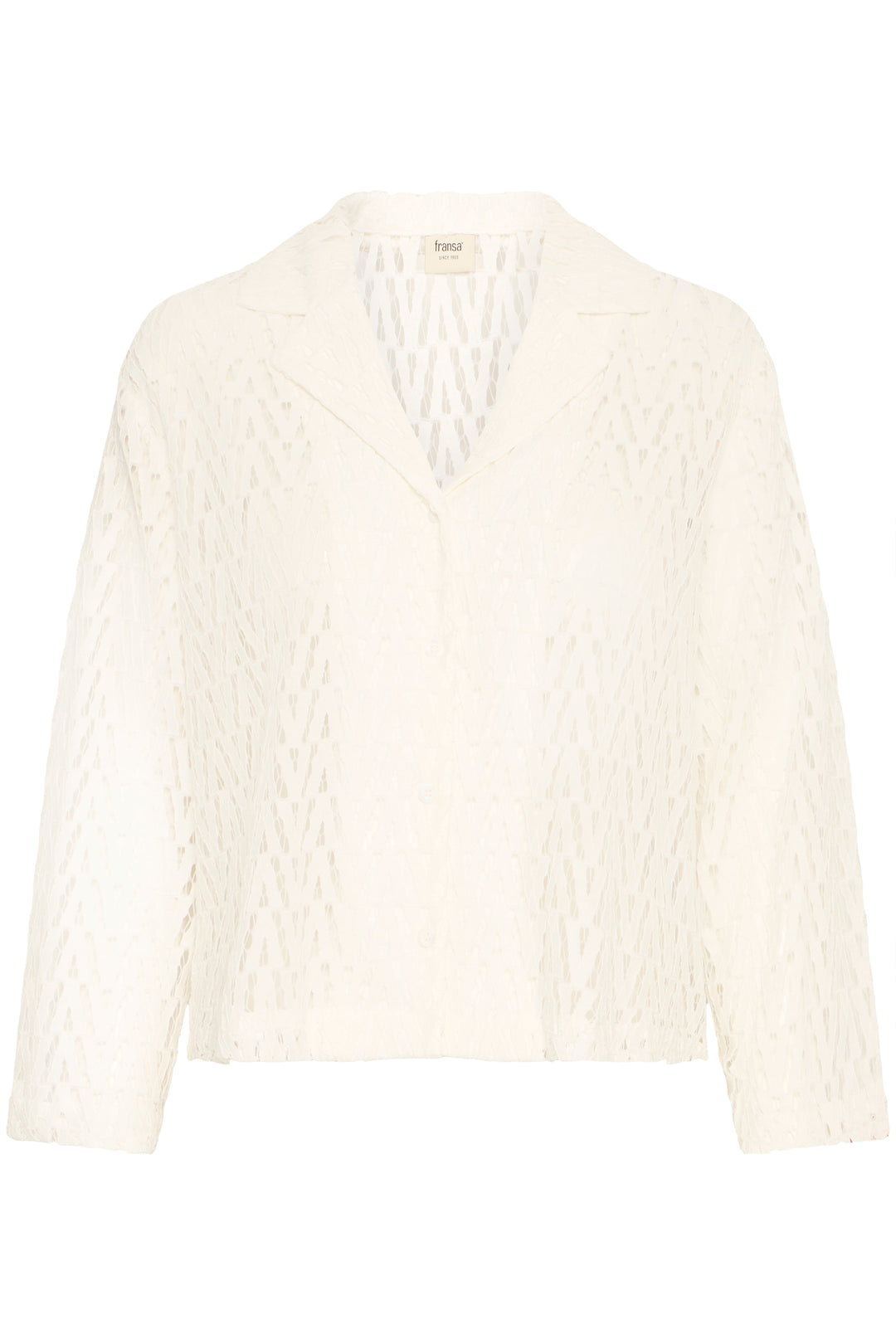 White textured sweater on a white background