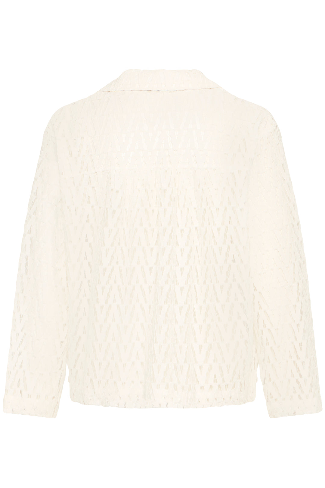White textured sweater on a white background