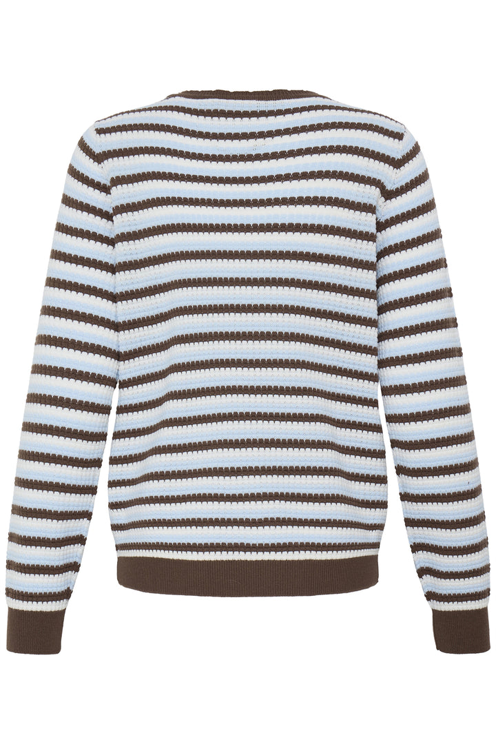 Fransa FRCAIA Rain Drum Stripe jumper at Shirley Allum