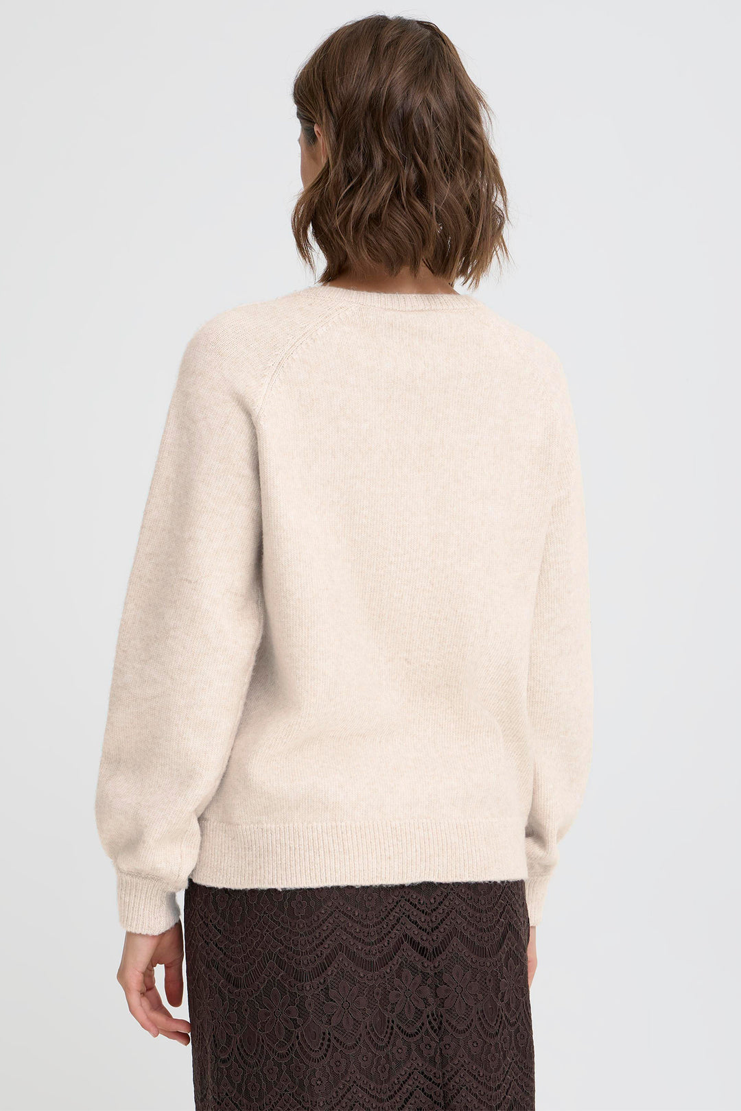 Fransa FRElly 20617309 1304011 Oatmeal Beige Melange Cardigan