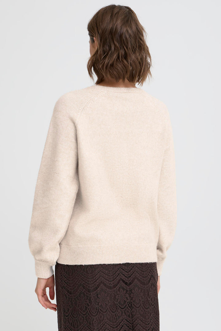 Fransa FRElly 20617309 1304011 Oatmeal Beige Melange Cardigan