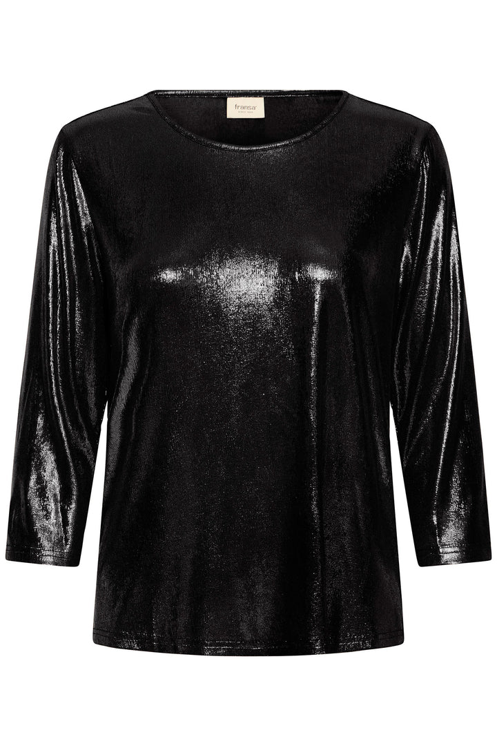 Fransa FRFranny Black Metallic Top 20617371 900003562