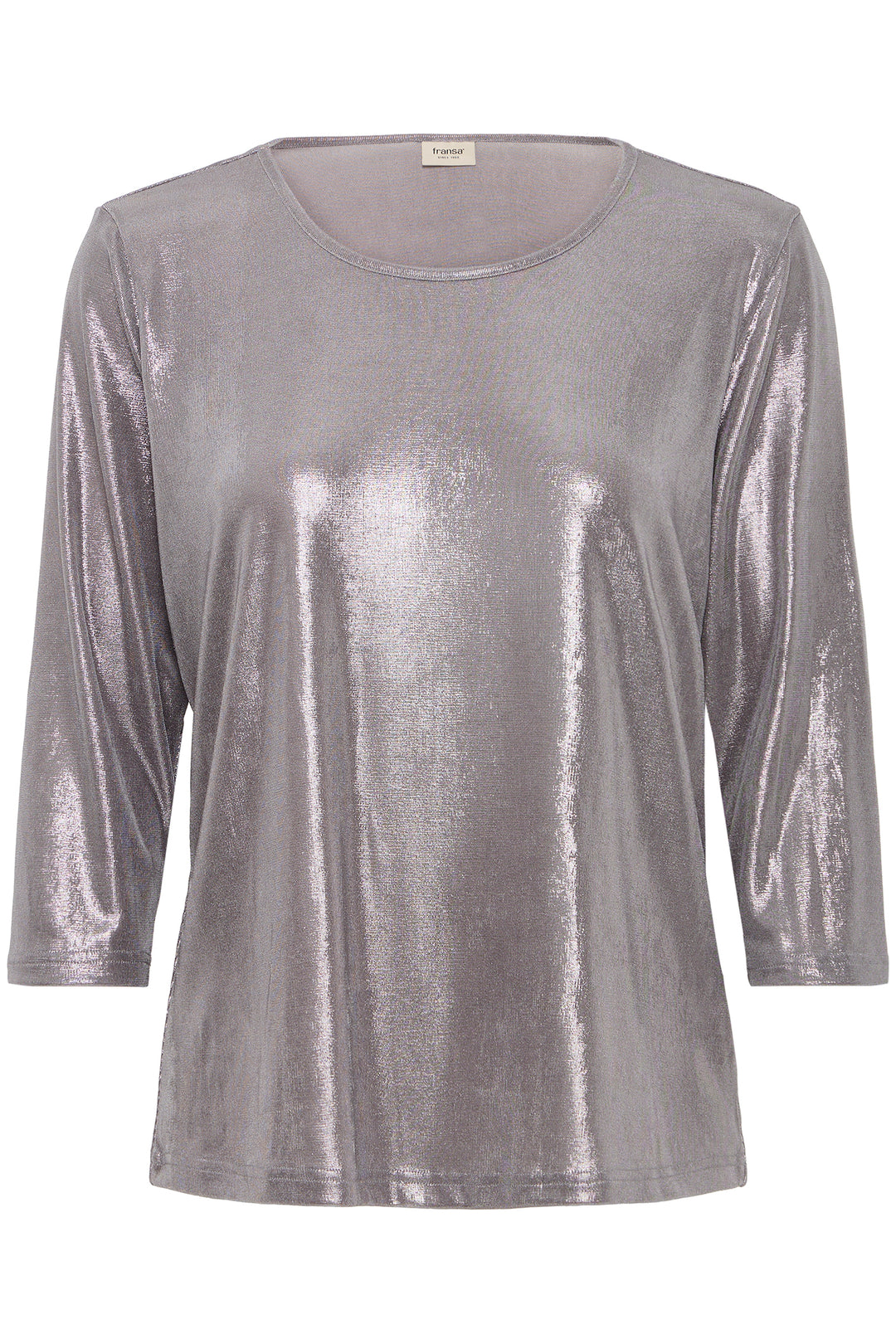 Fransa FRFranny Silver Metallic Top 20617371 900003546