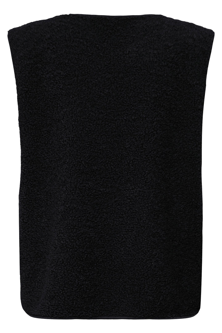 Fransa FRGWYNNE Meteorite black fleece gilet at Shirley Allum
