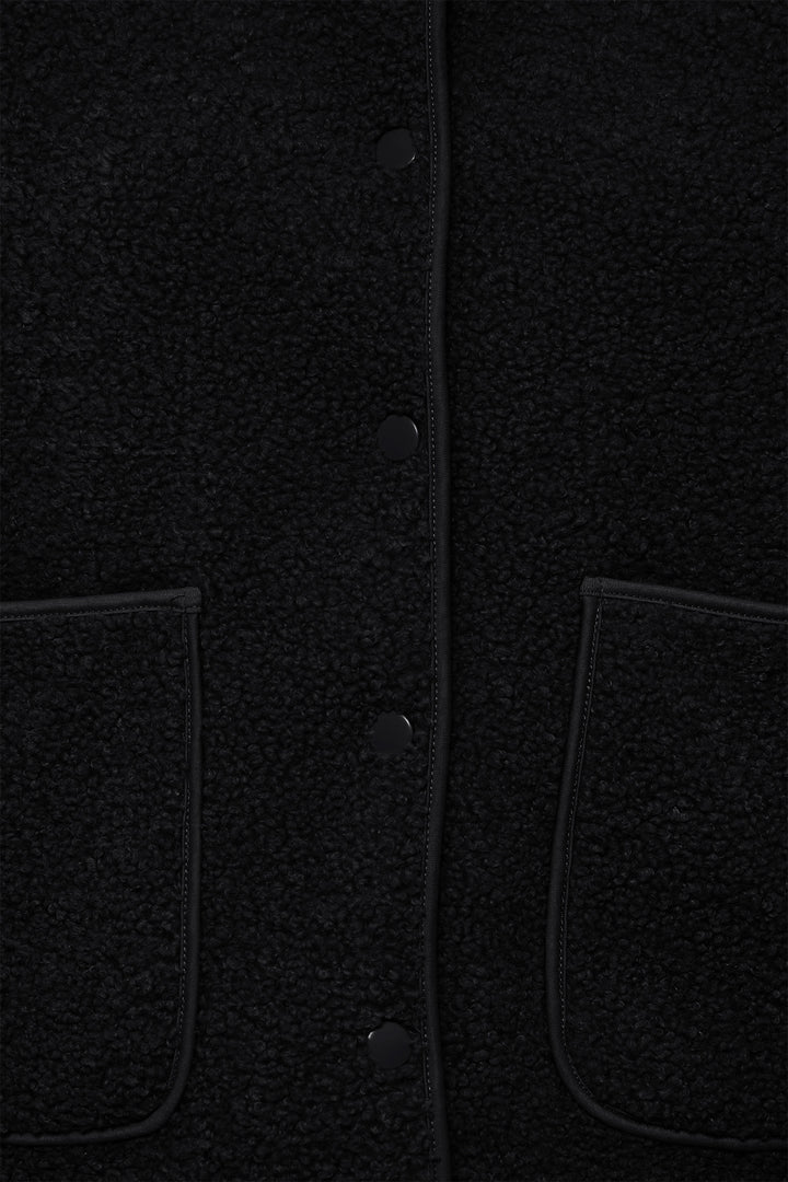 Fransa FRGWYNNE Meteorite black fleece gilet at Shirley Allum