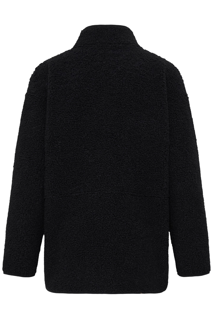 Fransa FRGWYNNE Meteorite black fleece jacket at Shirley Allum