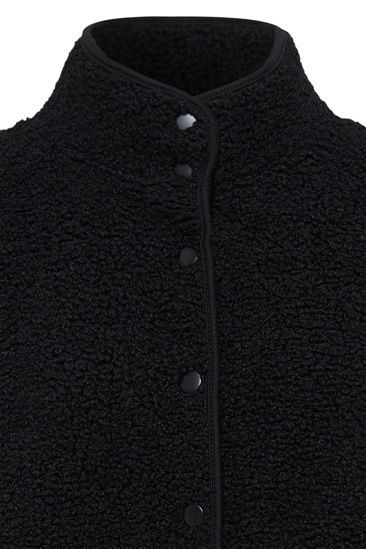 Fransa FRGWYNNE Meteorite black fleece jacket at Shirley Allum