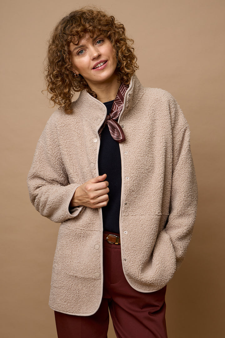 Fransa FRGWYNNE String stone fleece jacket at Shirley Allum