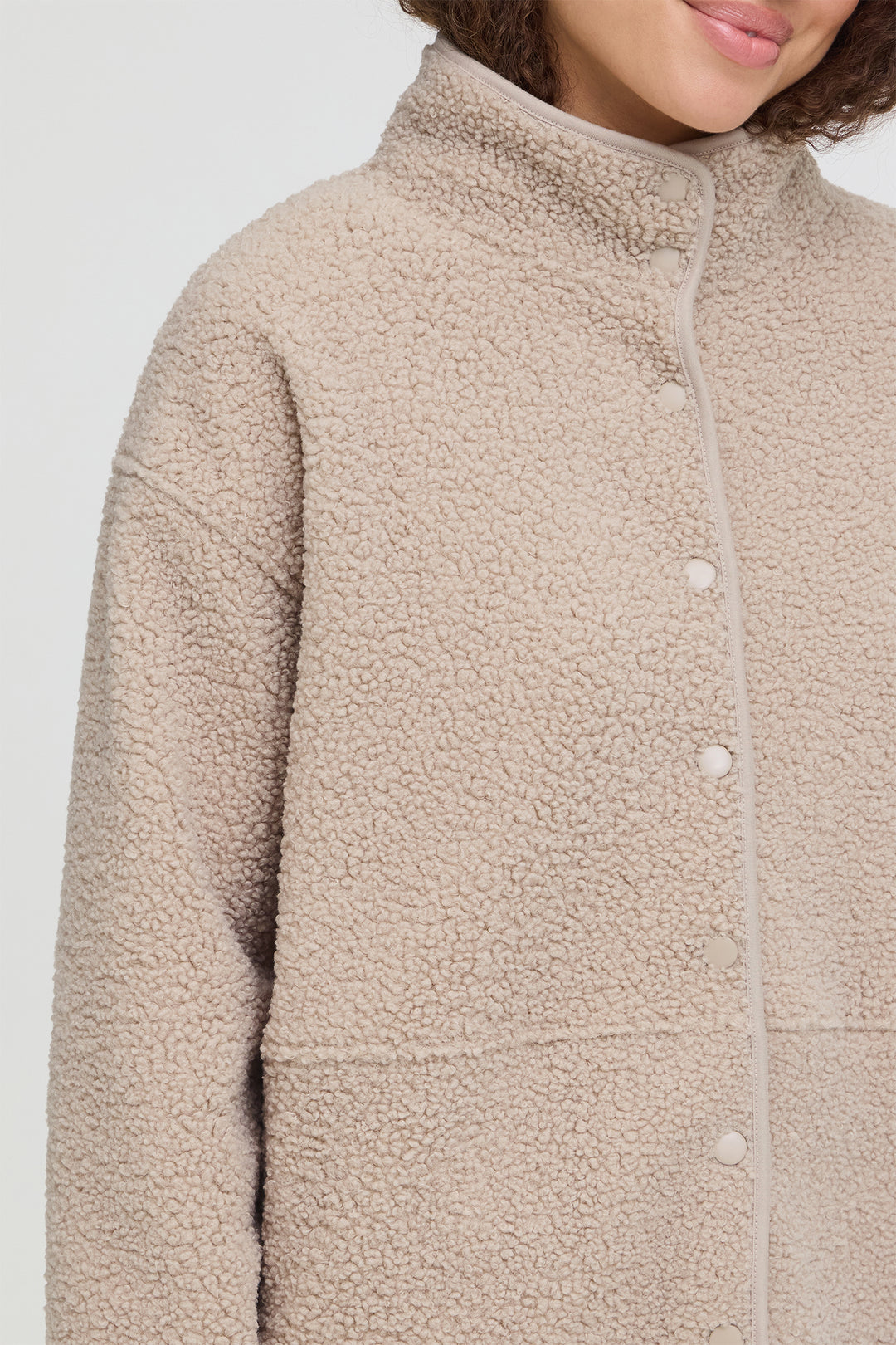 Fransa FRGWYNNE String stone fleece jacket at Shirley Allum