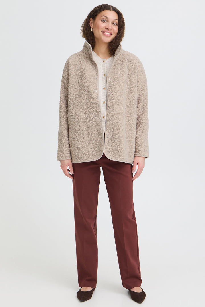 Fransa FRGWYNNE String stone fleece jacket at Shirley Allum