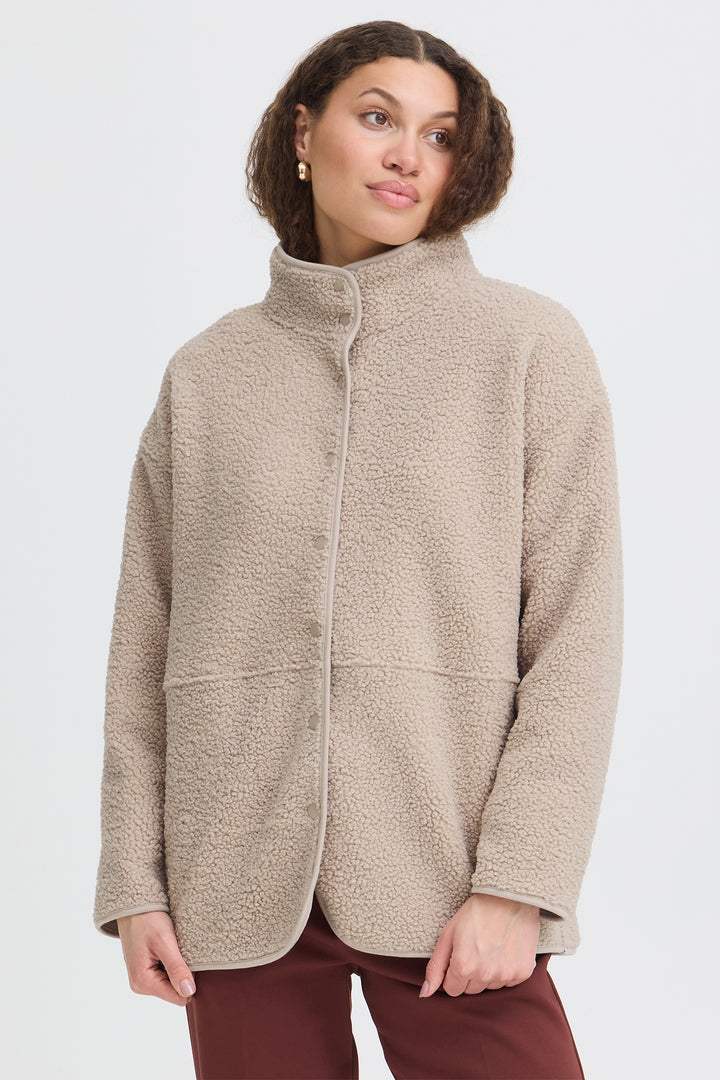 Fransa FRGWYNNE String stone fleece jacket at Shirley Allum