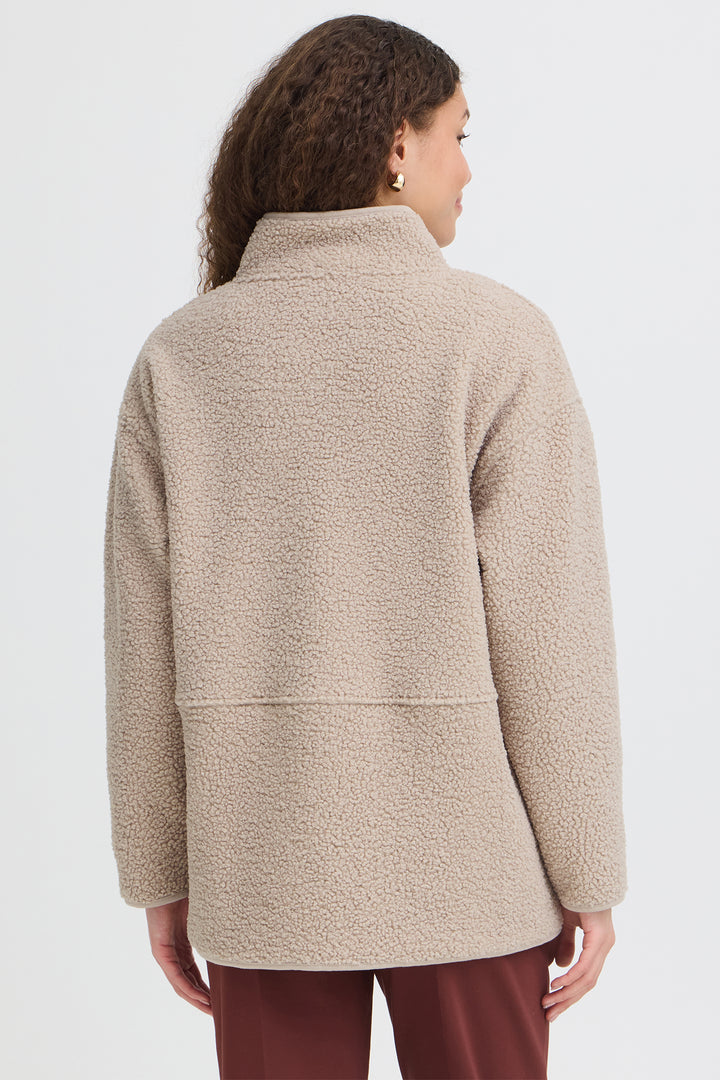 Fransa FRGWYNNE String stone fleece jacket at Shirley Allum