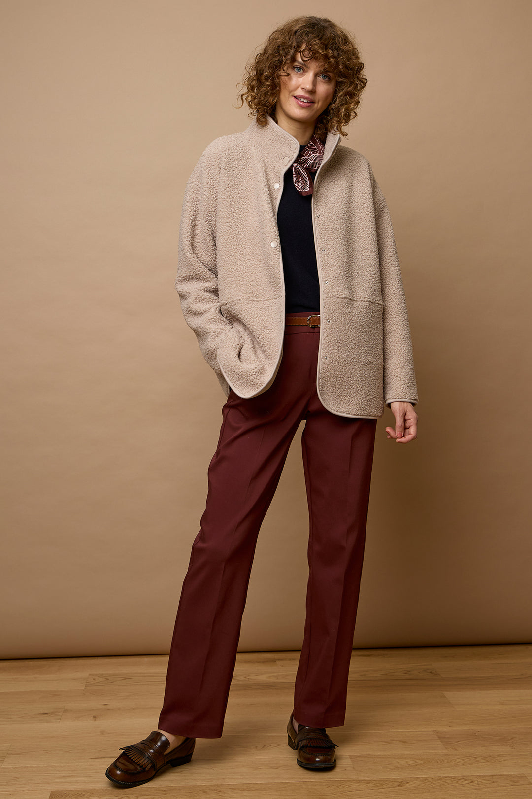 Fransa FRGWYNNE String stone fleece jacket at Shirley Allum