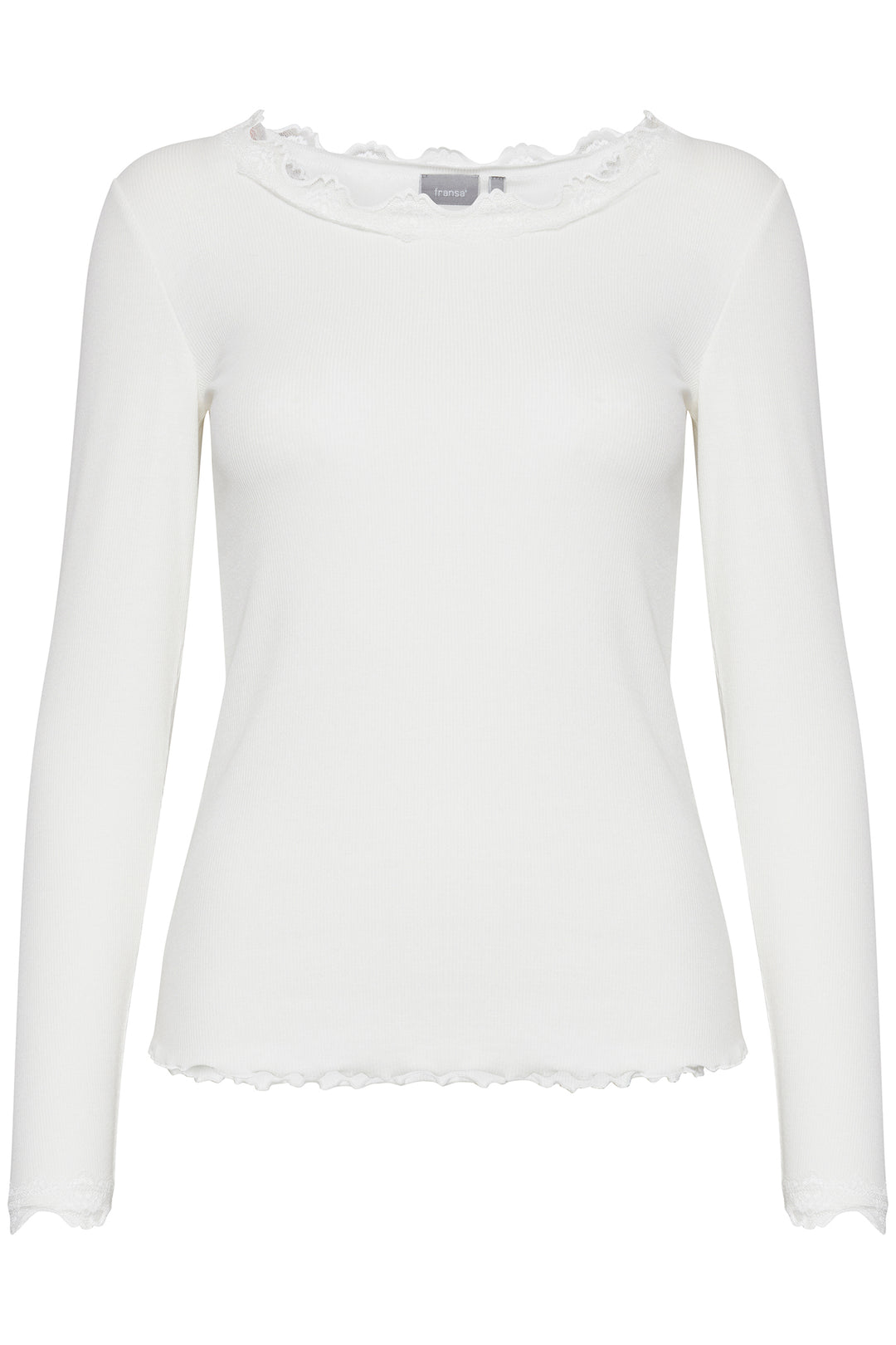 Fransa FRHIZAMOND Antique lace-trim top at Shirley Allum
