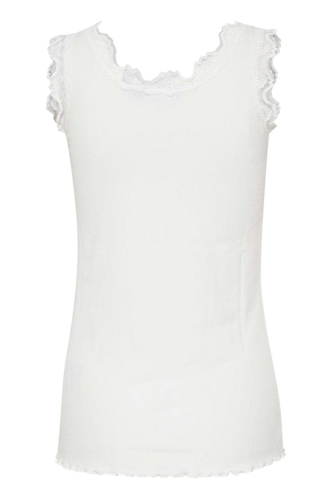 Fransa FRHizamond Antique White Lace Edge Vest Top 20607460 60010