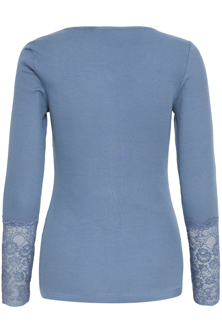 Fransa FRHizamond Bering Sea Blue Long Sleeve T-Shirt 20613313 184028