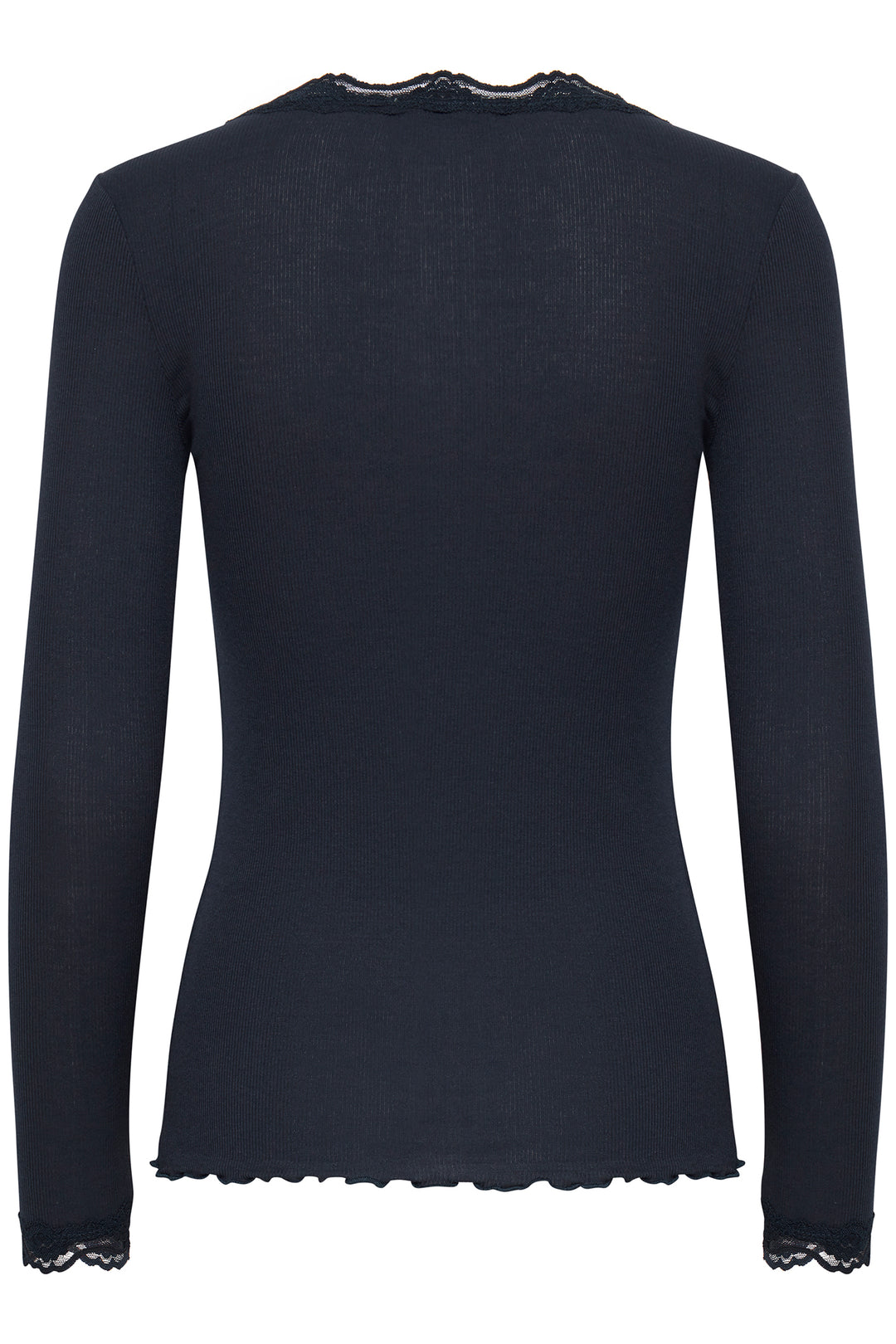 Fransa FRHIZAMOND Dark Peacoat lace-trim top at Shirley Allum