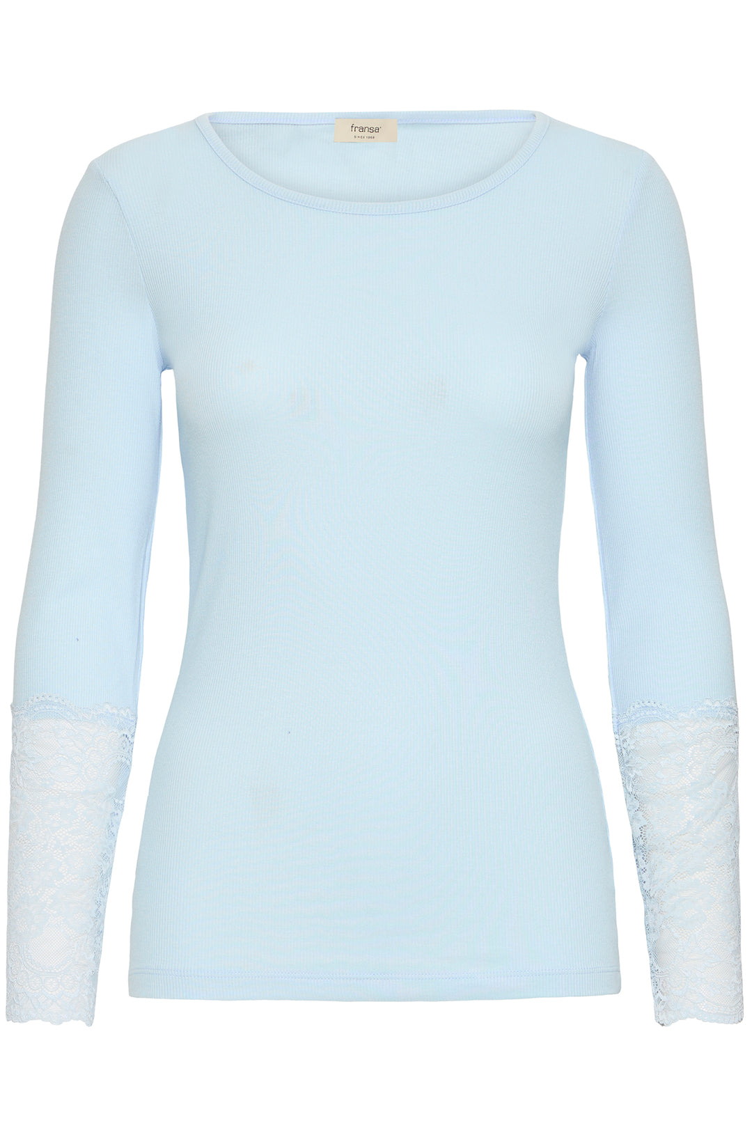 Fransa FRHIZAMOND Ice Water floral-cuff top at Shirley Allum