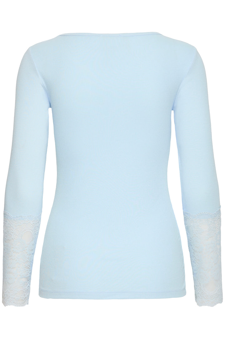 Fransa FRHIZAMOND Ice Water floral-cuff top at Shirley Allum