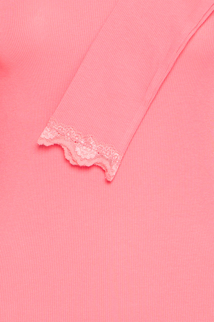 Fransa Frhizamond Rapture Rose Pink T-Shirt Long Sleeve 20607461 171929