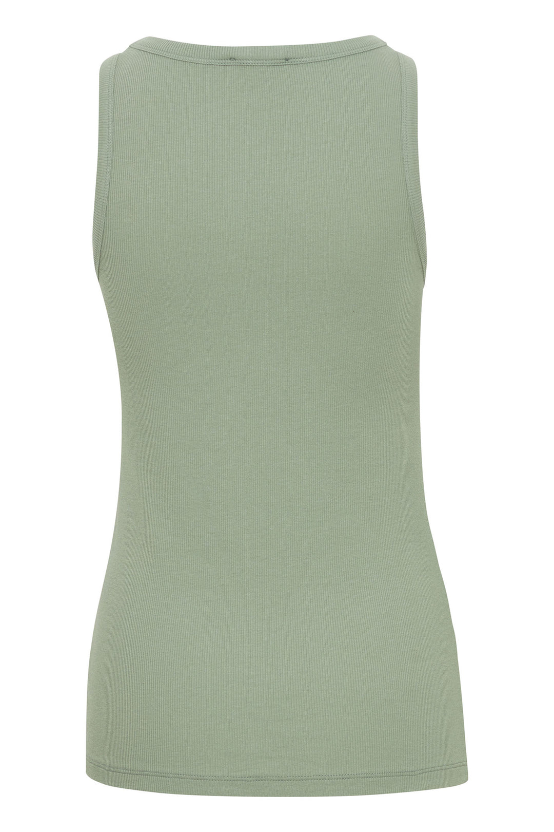 Fransa Frhizamond Ribbed Vest Top Green Bay 20612012 165810 - Shirley Allum Boutique