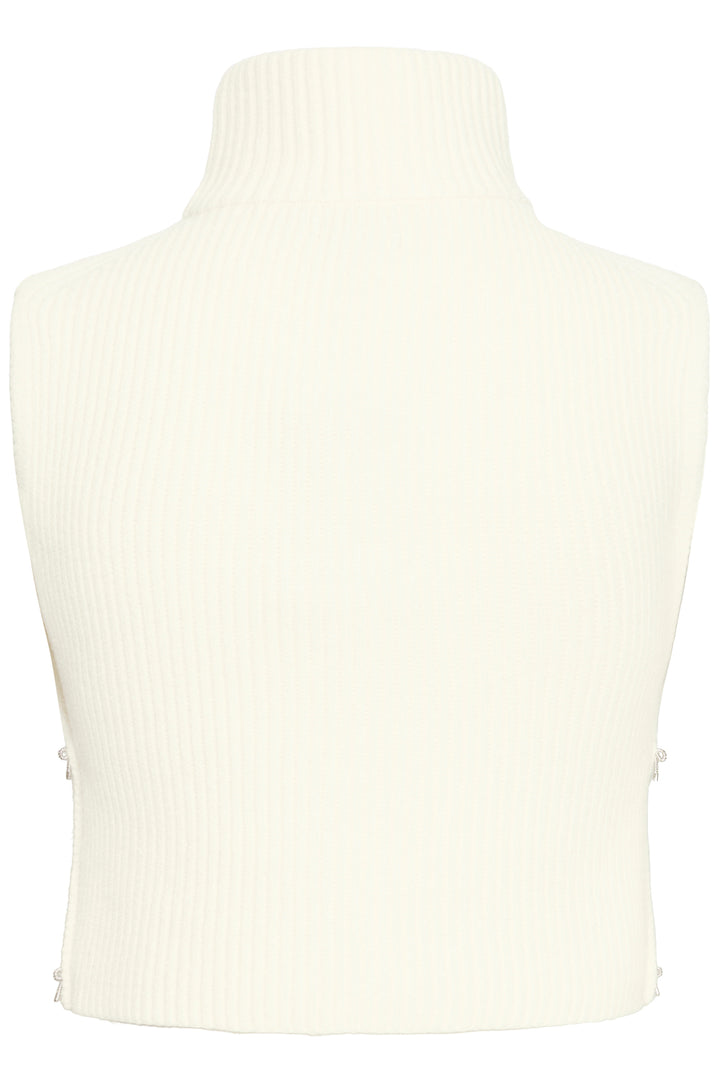 Fransa FRIshal Whisper White Roll Neck Tank Jumper 20617615 110701