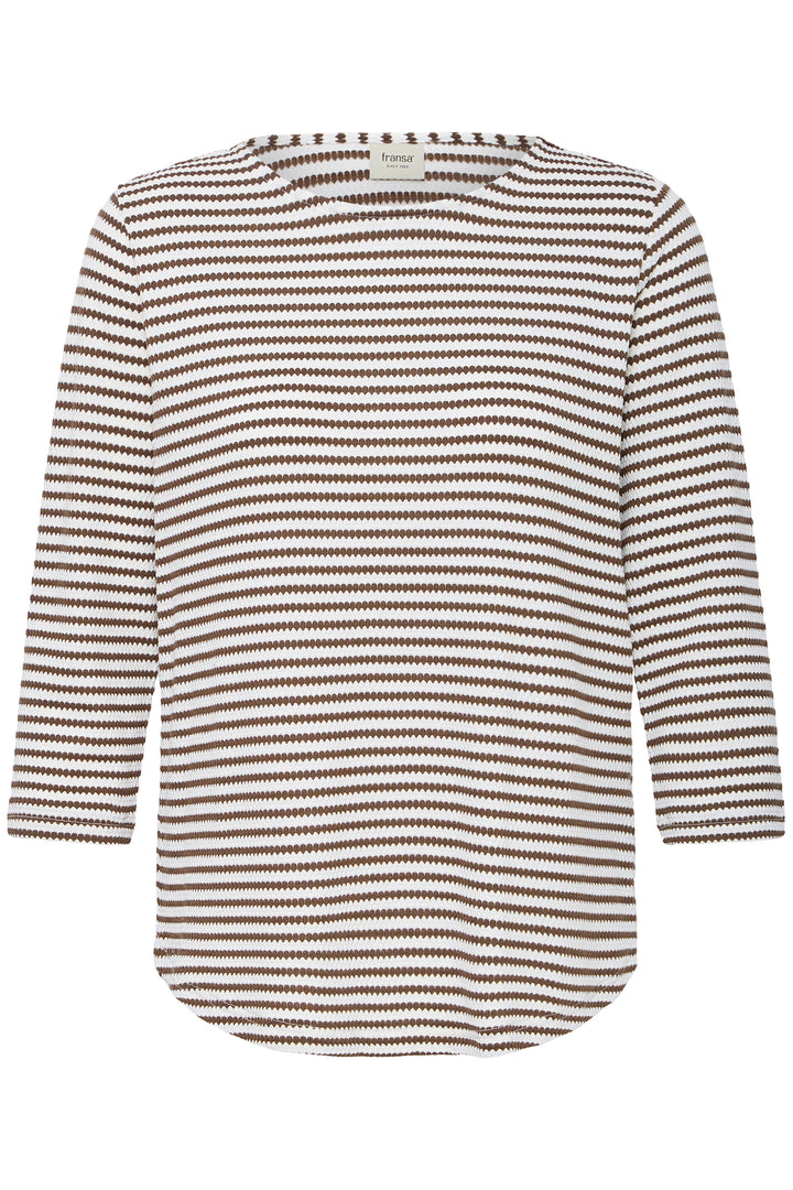 Fransa FRJADE Rain Drum dotted stripe top at Shirley Allum