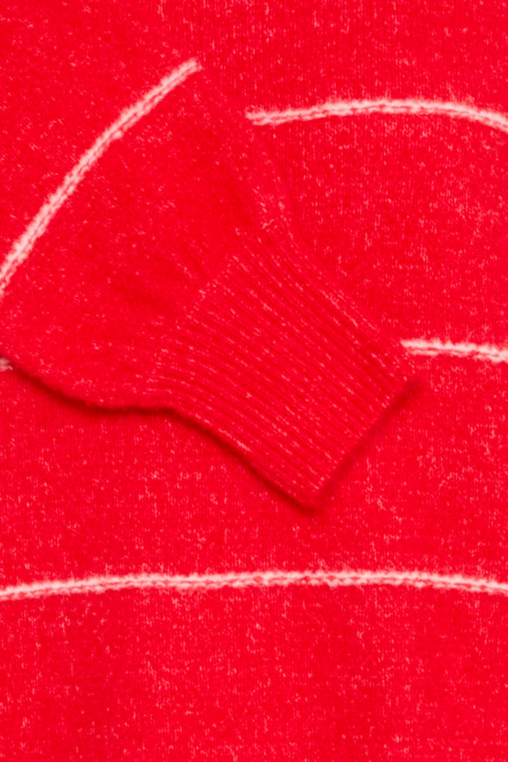 Fransa FRKendra Mars Red Mix Striped Jumper 20615961 205010