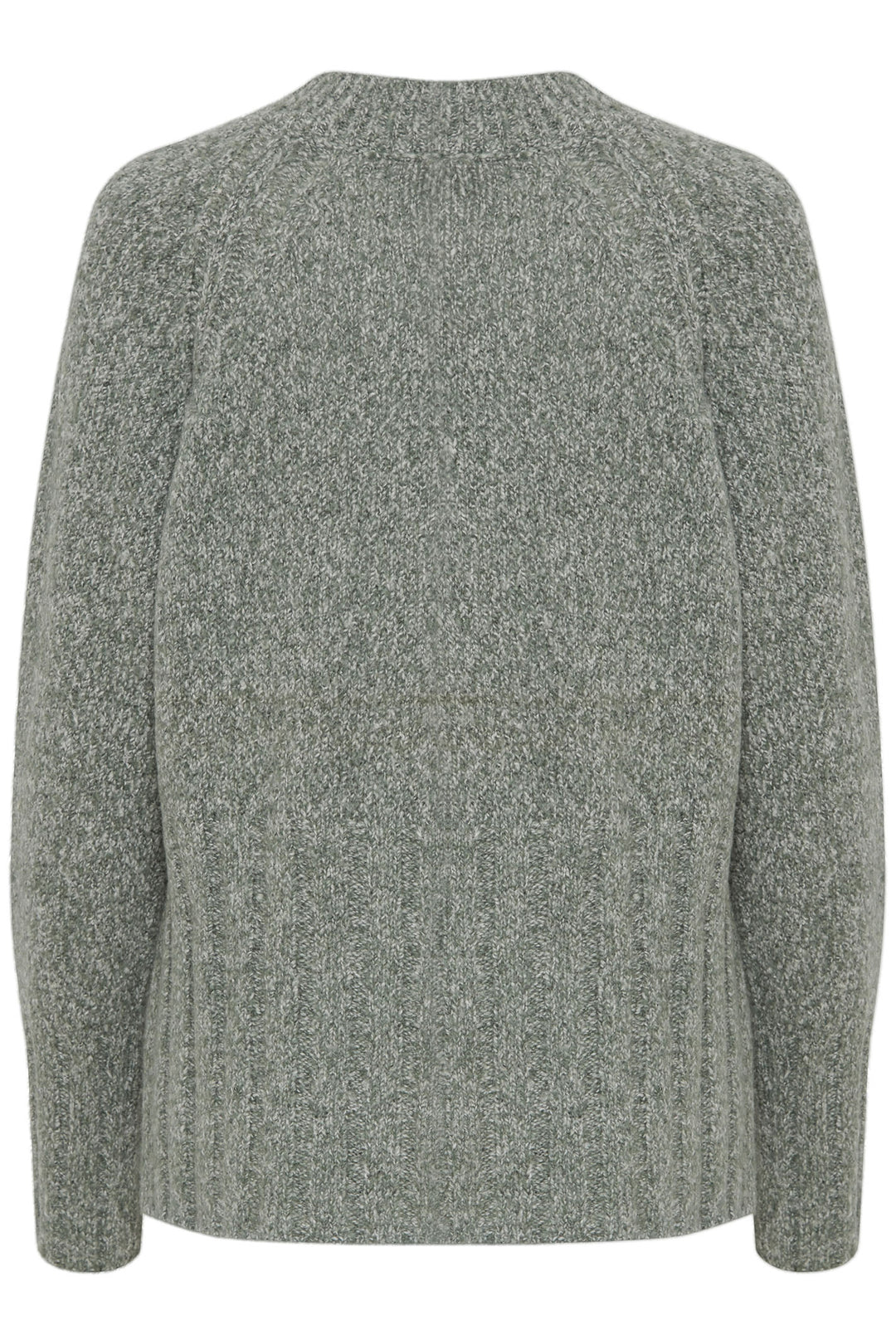 Fransa Frlouis Jumper Green Bay Melange 20614267-1658101 - Shirley Allum Boutique