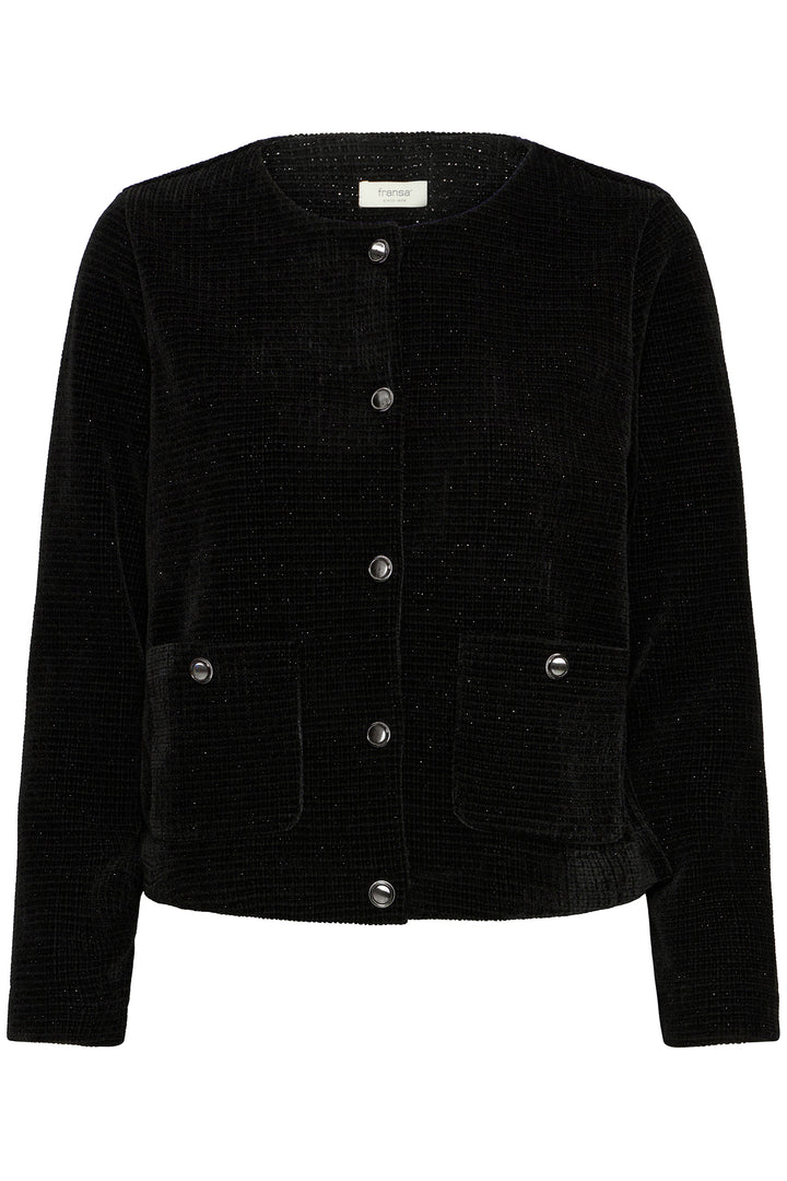 Fransa FRMalaya Meteorite Black Glitter Jacket 20617366 194008