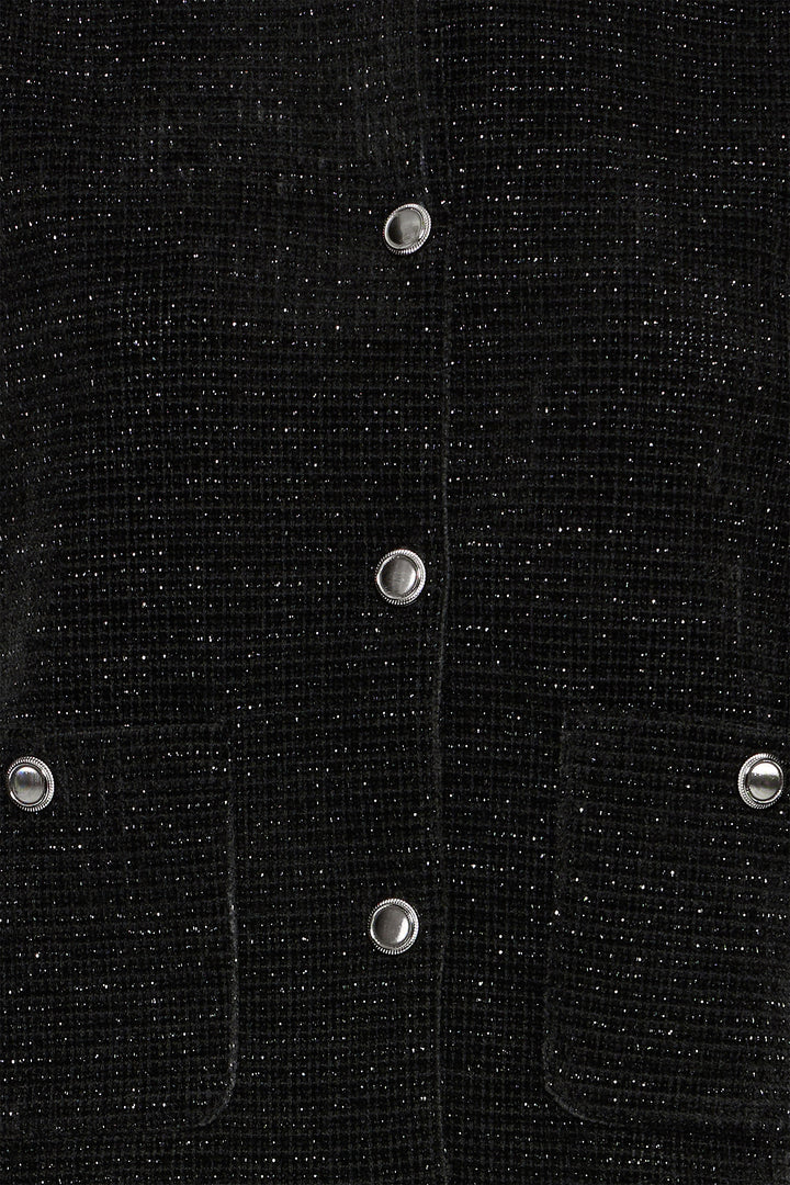 Fransa FRMalaya Meteorite Black Glitter Jacket 20617366 194008