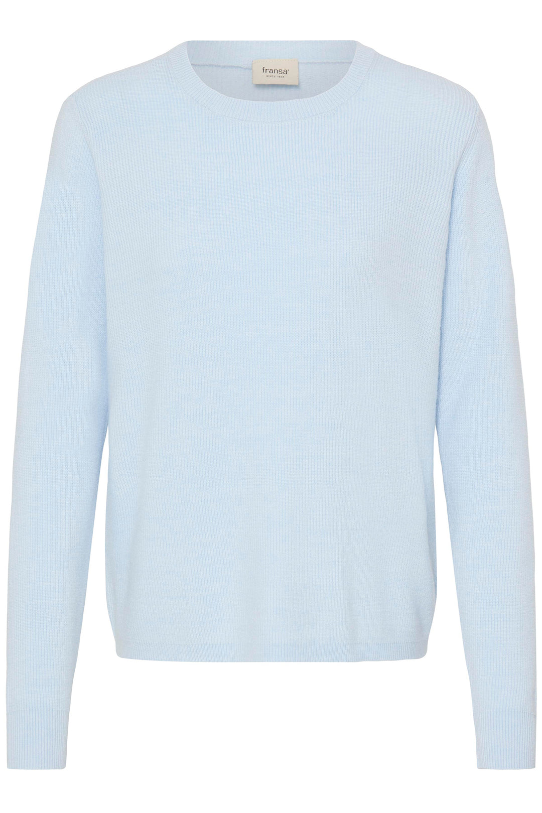 Fransa FRMARIA Ice Water blue jumper at Shirley Allum