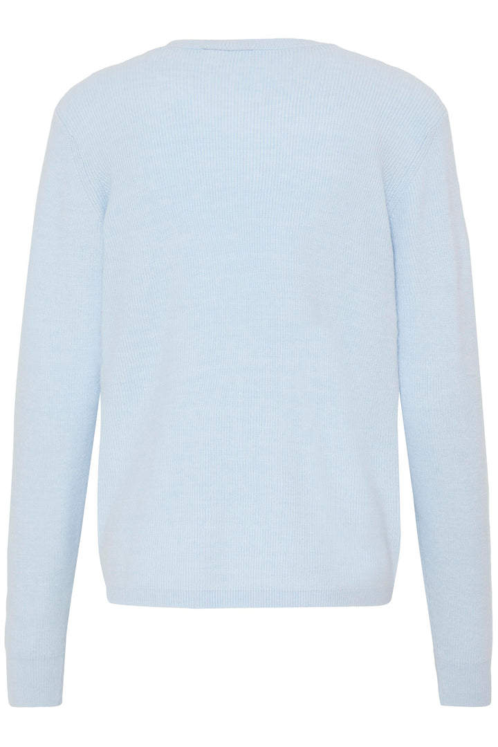 Fransa FRMARIA Ice Water blue jumper at Shirley Allum
