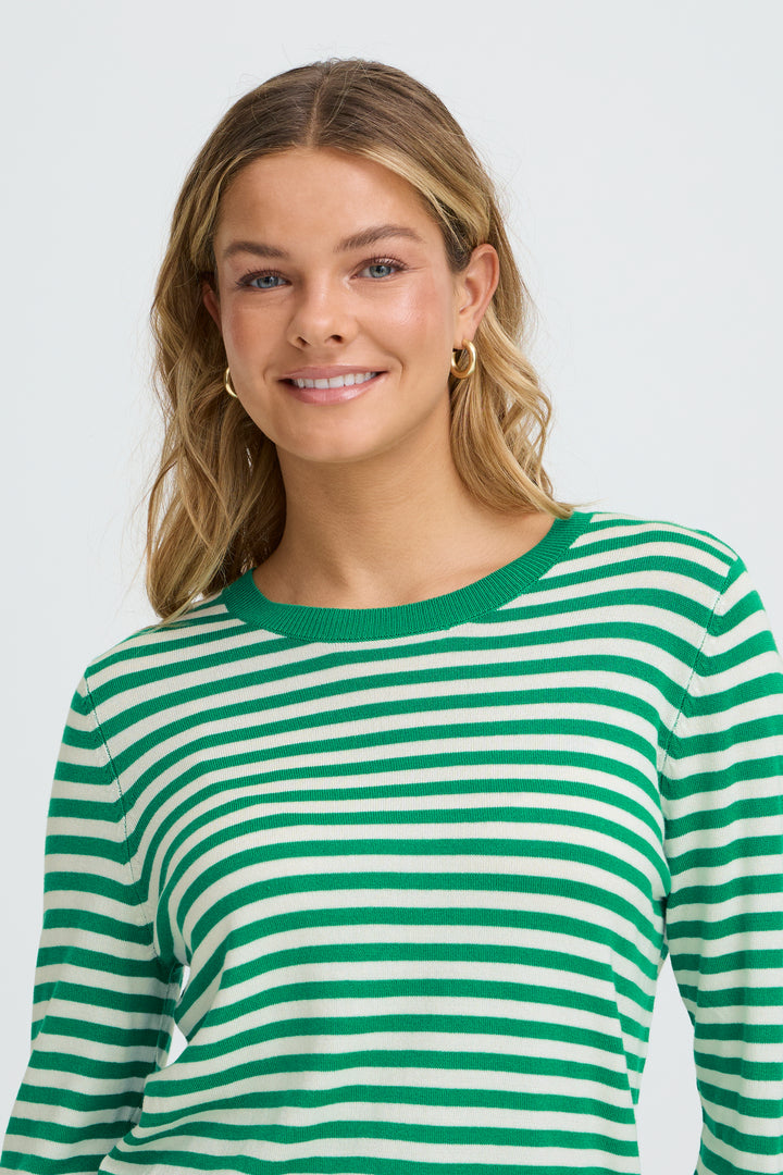 Fransa FRMARY Bosphorus Green Stripe Jumper 20617860 900004970