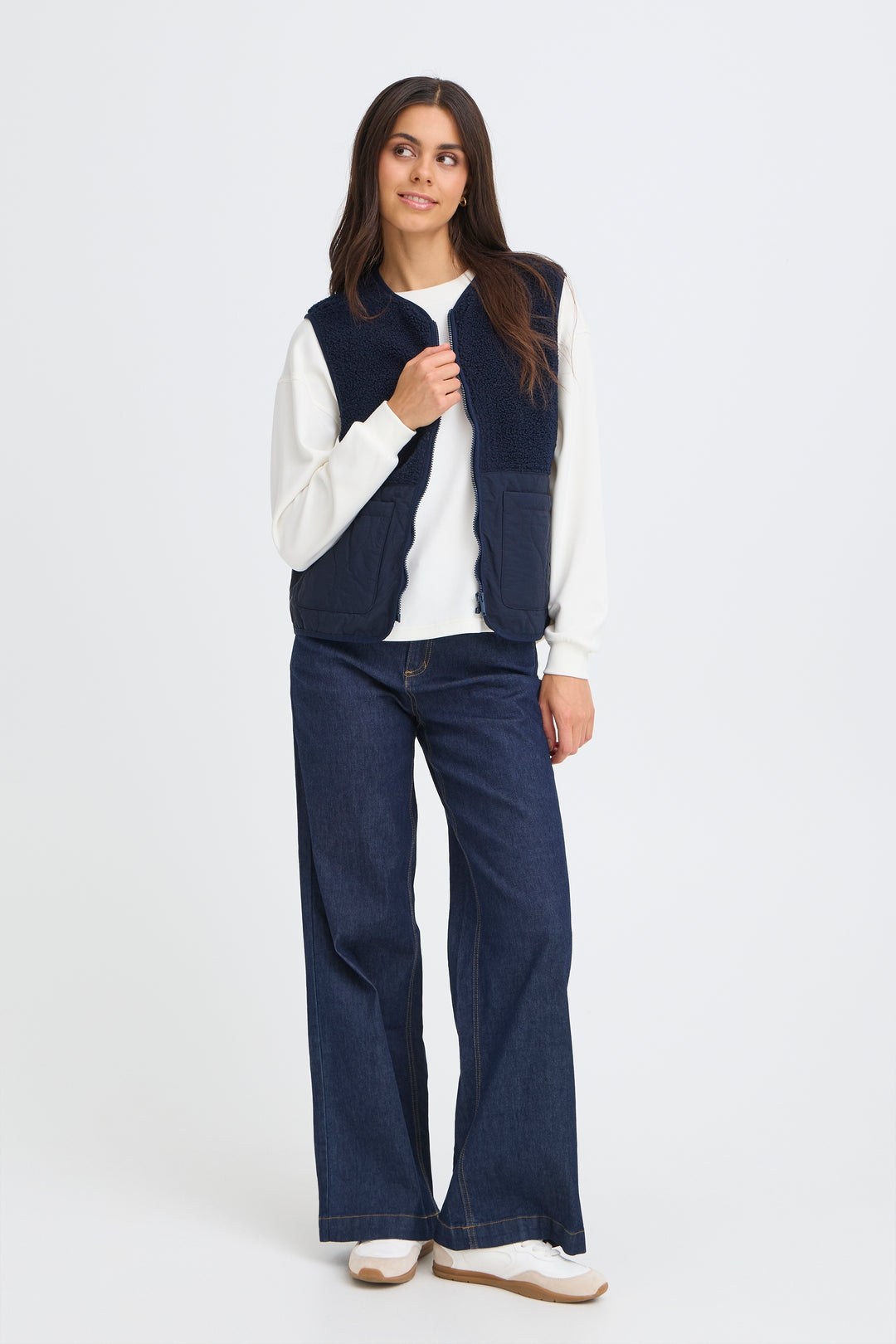 Fransa FRMIKALA 20617373 193923 Navy Blazer Gilet
