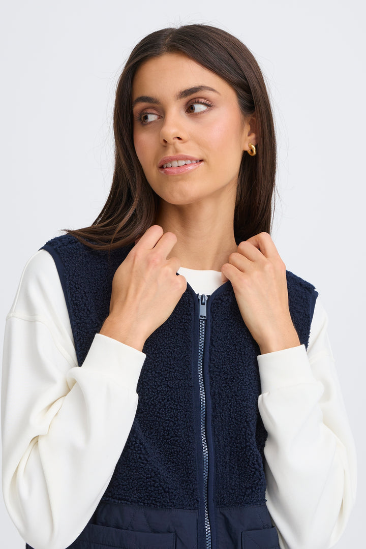 Fransa FRMIKALA 20617373 193923 Navy Blazer Gilet