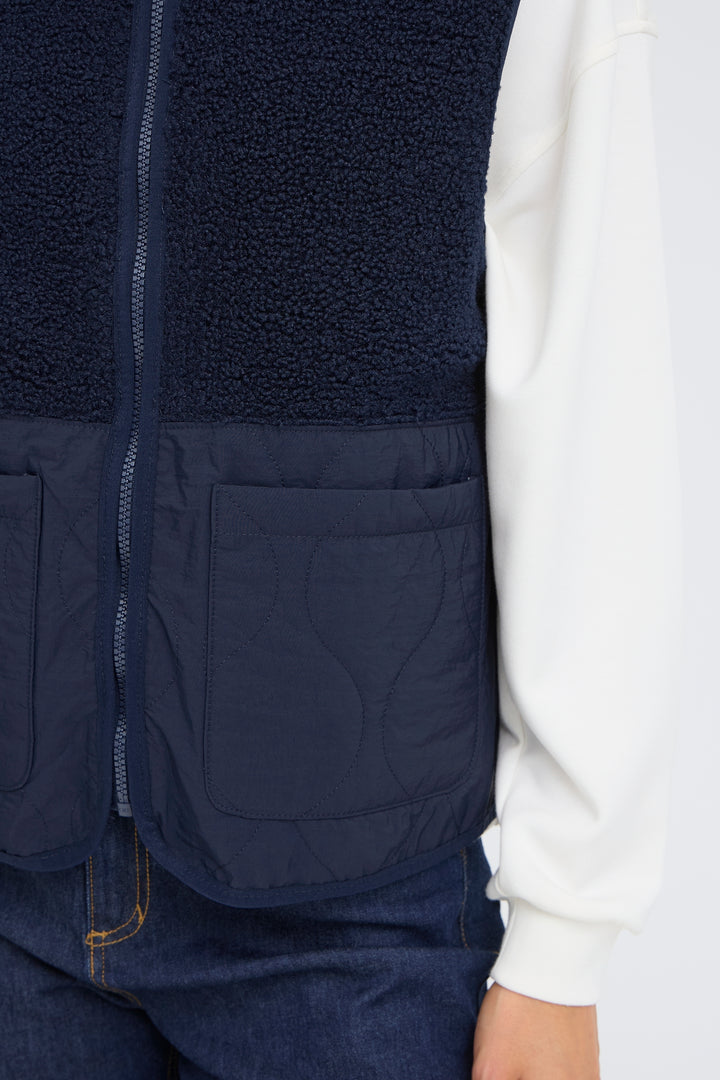 Fransa FRMIKALA 20617373 193923 Navy Blazer Gilet