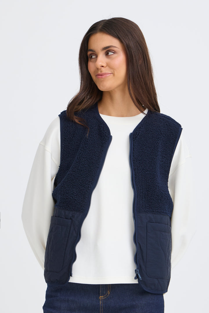 Fransa FRMIKALA 20617373 193923 Navy Blazer Gilet