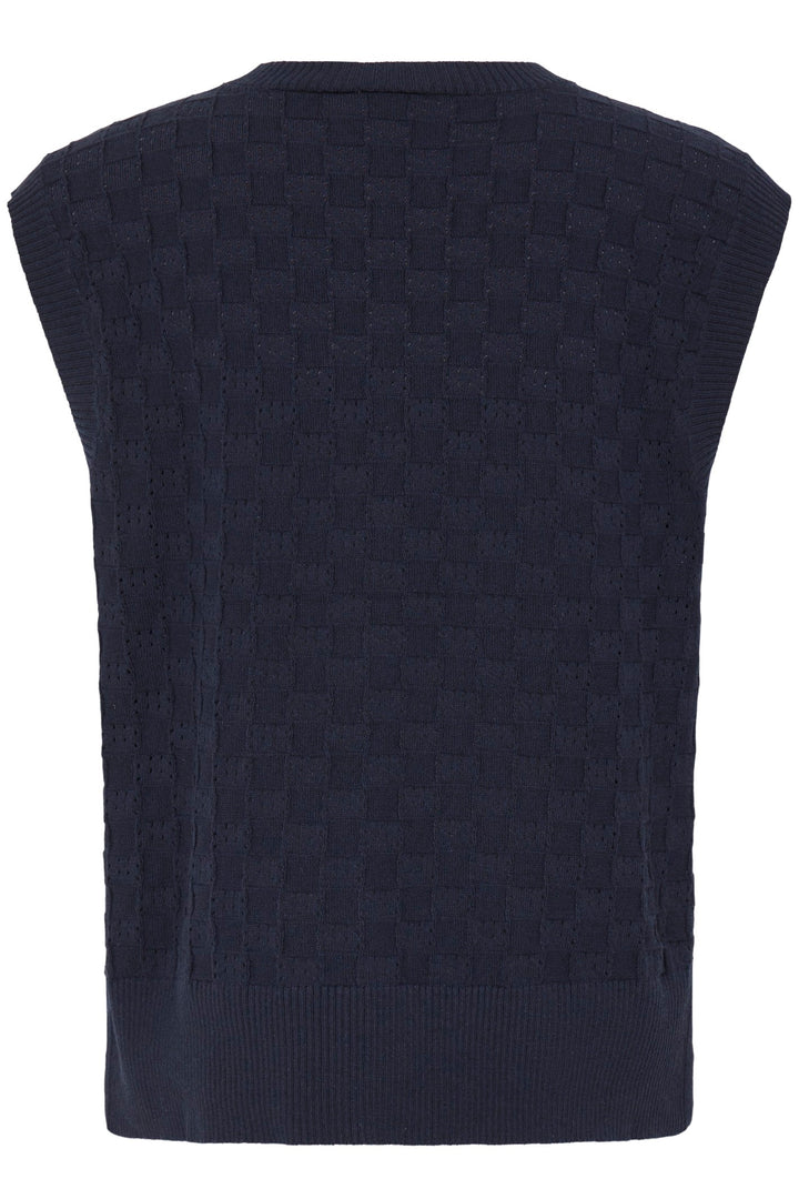 Fransa FRSAMMY Navy Blazer Sleeveless Jumper Vest 20617626 193923