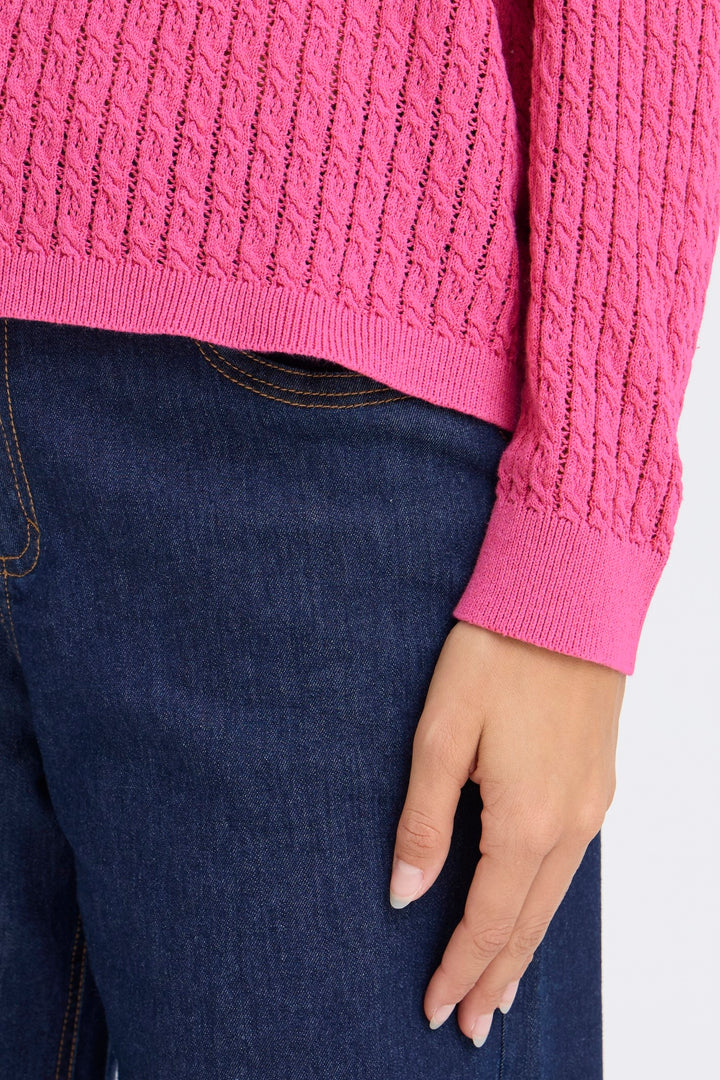 Fransa FRSAMMY Very Berry Pink Jumper 20617510 182336