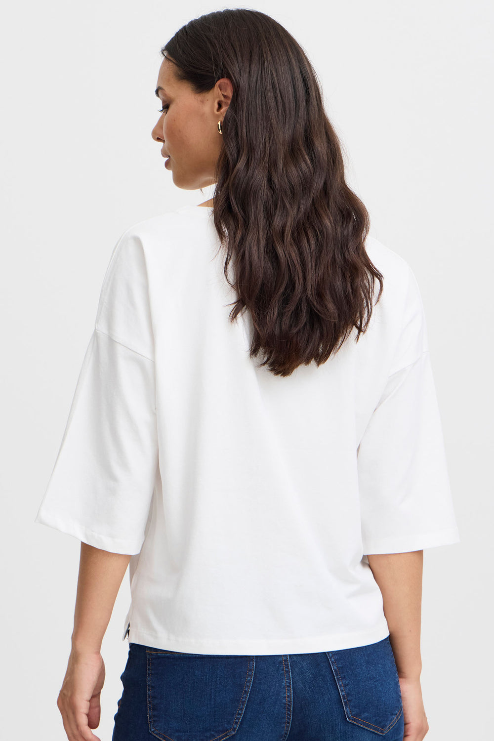 Fransa Frsiva T-shirt Antique White 20614053 110602 - Shirley Allum Boutique