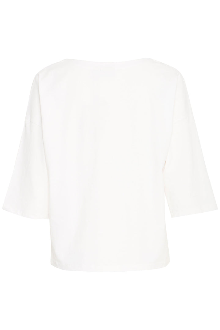 Fransa Frsiva T-shirt Antique White 20614053 110602 - Shirley Allum Boutique