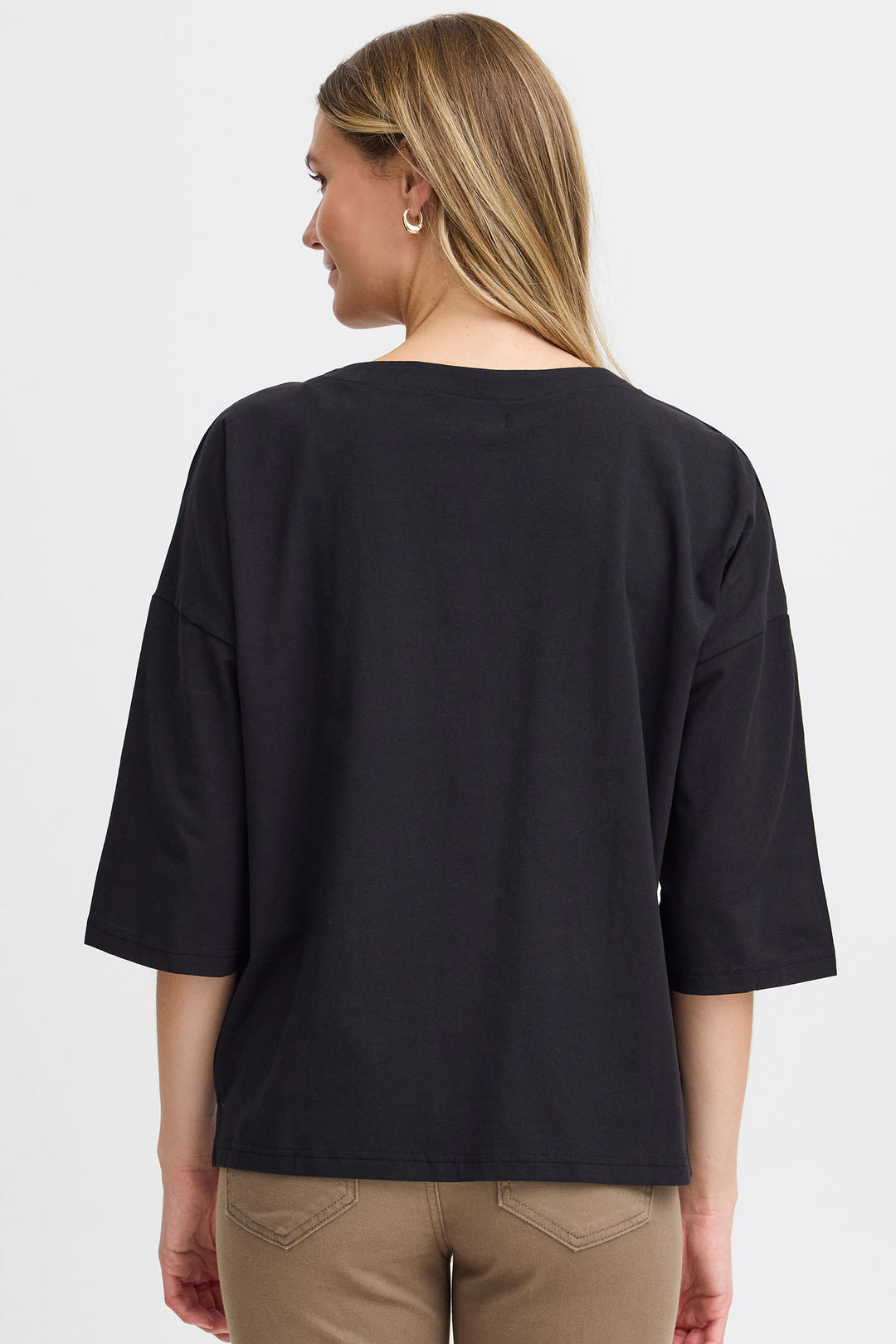 Fransa Frsiva T-shirt Black 20614053 200113 - Shirley Allum Boutique