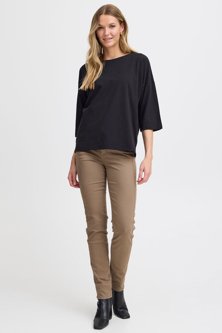 Fransa Frsiva T-shirt Black 20614053 200113 - Shirley Allum Boutique