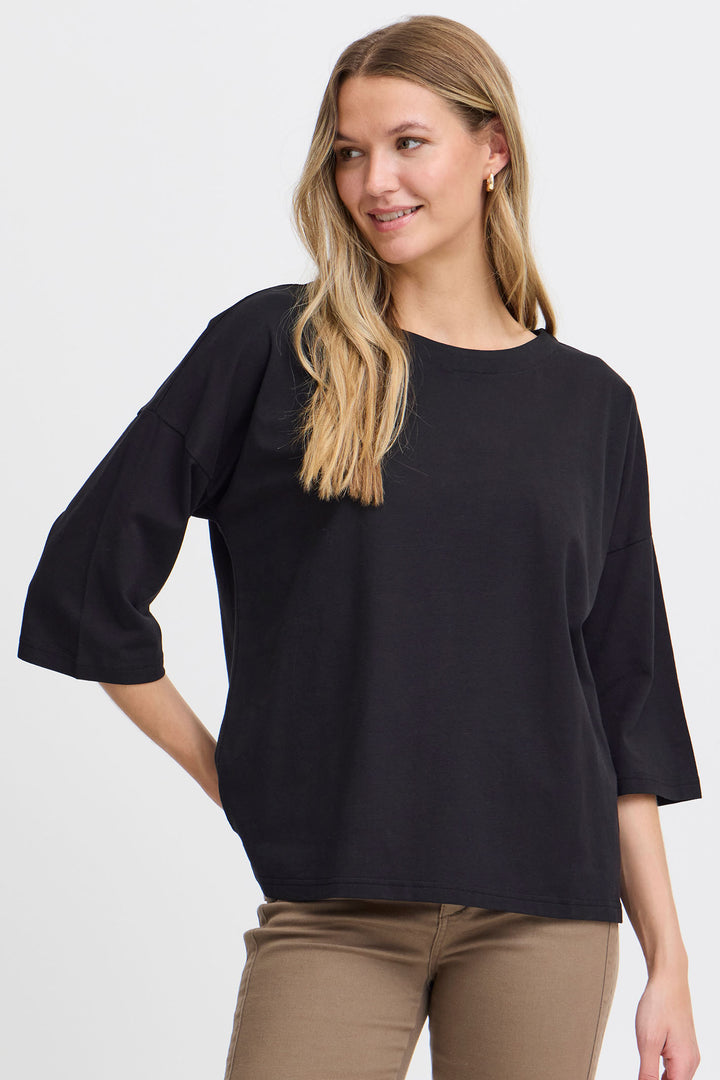 Fransa Frsiva T-shirt Black 20614053 200113 - Shirley Allum Boutique