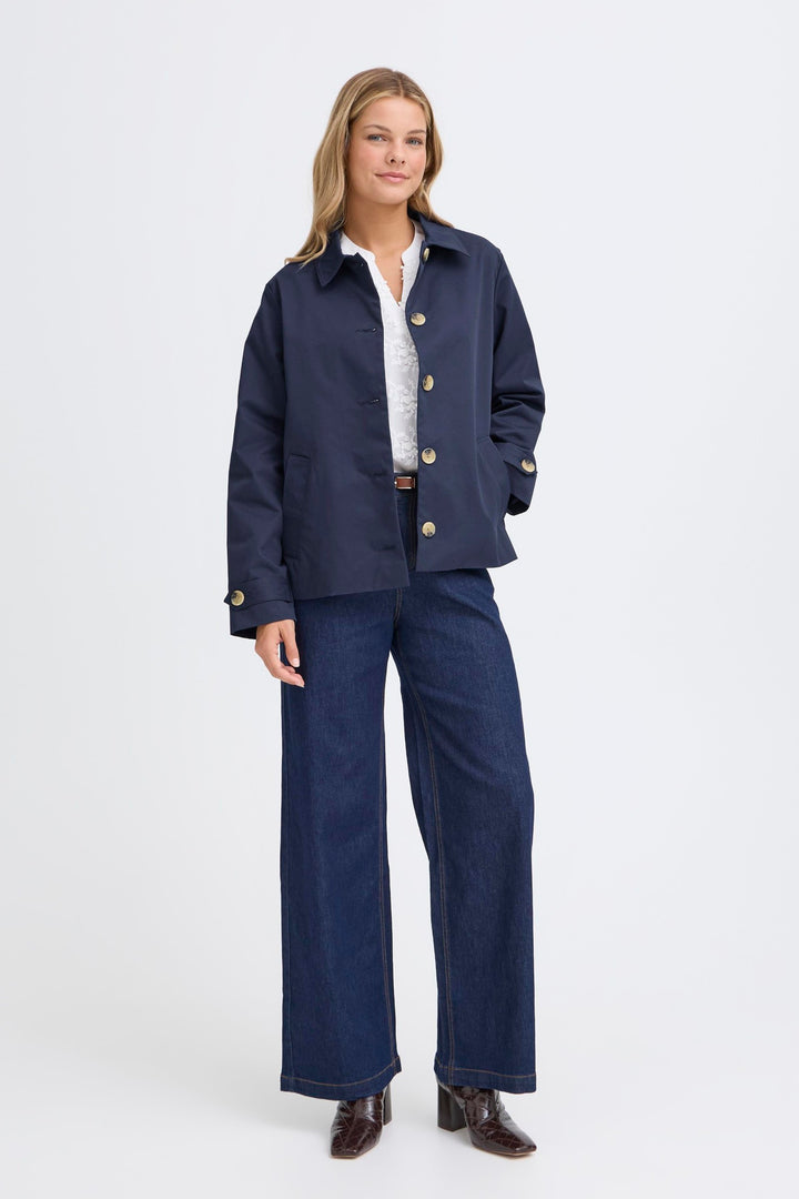 Fransa FRTRINA Navy Blazer Utility Jacket 20617527 193923