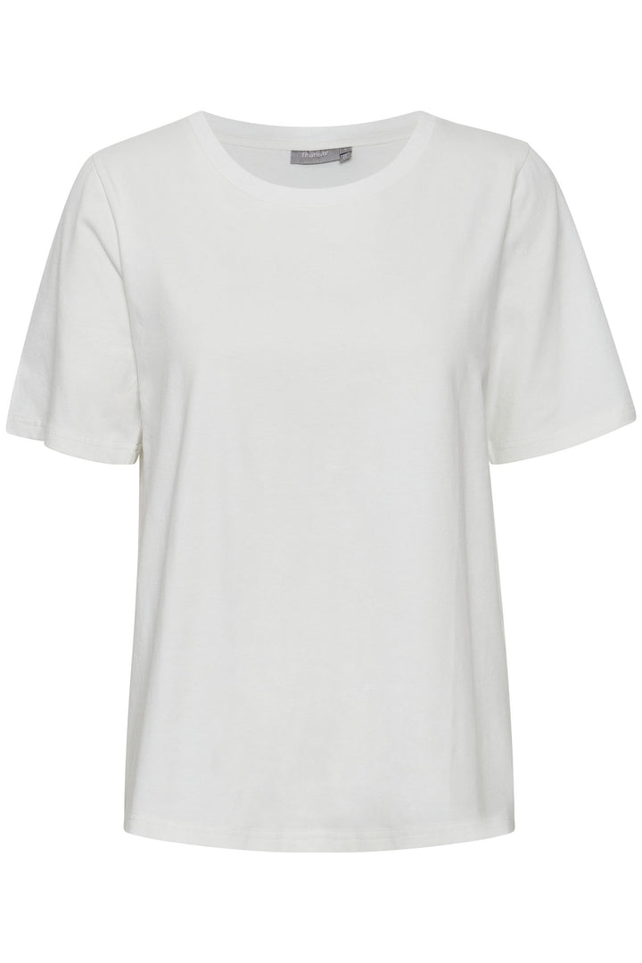 Fransa Frzashoulder T-Shirt Blanc De Blanc 20611861 114800- Shirley Allum Boutique