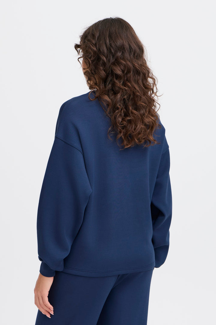 Fransa Jumper FRaurora 2 Navy Blazer 20615558 193923 - Shirley Allum Boutique